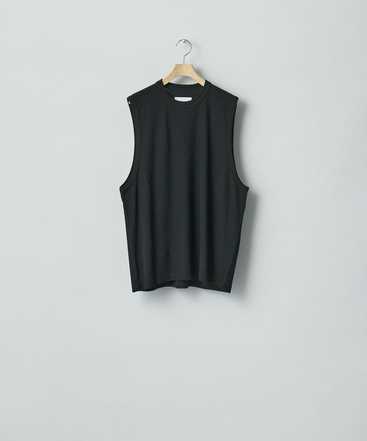 ssstein(シュタイン)のFINE WOOL OVERSIZED NO SLEEVE TEE - BLACKの公式通販サイトsession福岡セレクトショップ