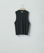 画像をギャラリービューアに読み込む, ssstein(シュタイン)のFINE WOOL OVERSIZED NO SLEEVE TEE - BLACKの公式通販サイトsession福岡セレクトショップ
