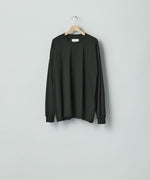 画像をギャラリービューアに読み込む, ssstein(シュタイン)のSUVIN COTTON BASIC LS TEE - BLACKの公式通販サイトsession福岡セレクトショップ
