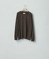 【ssstein】SUVIN COTTON BASIC LS TEE - DARK BROWN