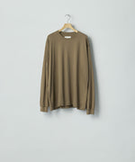 画像をギャラリービューアに読み込む, ssstein(シュタイン)のSUVIN COTTON BASIC LS TEE - KHAKIの公式通販サイトsession福岡セレクトショップ
