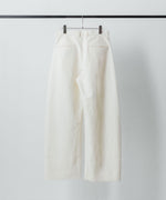 画像をギャラリービューアに読み込む, ssstein(シュタイン)のDOUBLE WEAVE COTTON ROUND PANTS - CREAMの公式通販サイトsession福岡セレクトショップ
