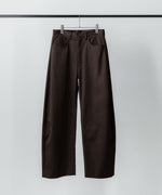 画像をギャラリービューアに読み込む, ssstein(シュタイン)のCOTTON SATIN ROUND PANTS - DARK BROWNの公式通販サイトsession福岡セレクトショップ
