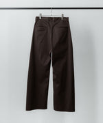 画像をギャラリービューアに読み込む, ssstein(シュタイン)のCOTTON SATIN ROUND PANTS - DARK BROWNの公式通販サイトsession福岡セレクトショップ
