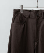 画像をギャラリービューアに読み込む, ssstein(シュタイン)のCOTTON SATIN ROUND PANTS - DARK BROWNの公式通販サイトsession福岡セレクトショップ
