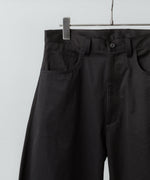 画像をギャラリービューアに読み込む, ssstein(シュタイン)のCOTTON SATIN ROUND PANTS - BLACKの公式通販サイトsession福岡セレクトショップ

