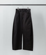 画像をギャラリービューアに読み込む, ssstein(シュタイン)のCOTTON SATIN ROUND PANTS - BLACKの公式通販サイトsession福岡セレクトショップ
