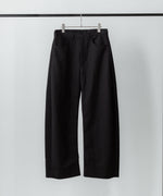 画像をギャラリービューアに読み込む, ssstein(シュタイン)のDOUBLE WEAVE COTTON ROUND PANTS - BLACKの公式通販サイトsession福岡セレクトショップ
