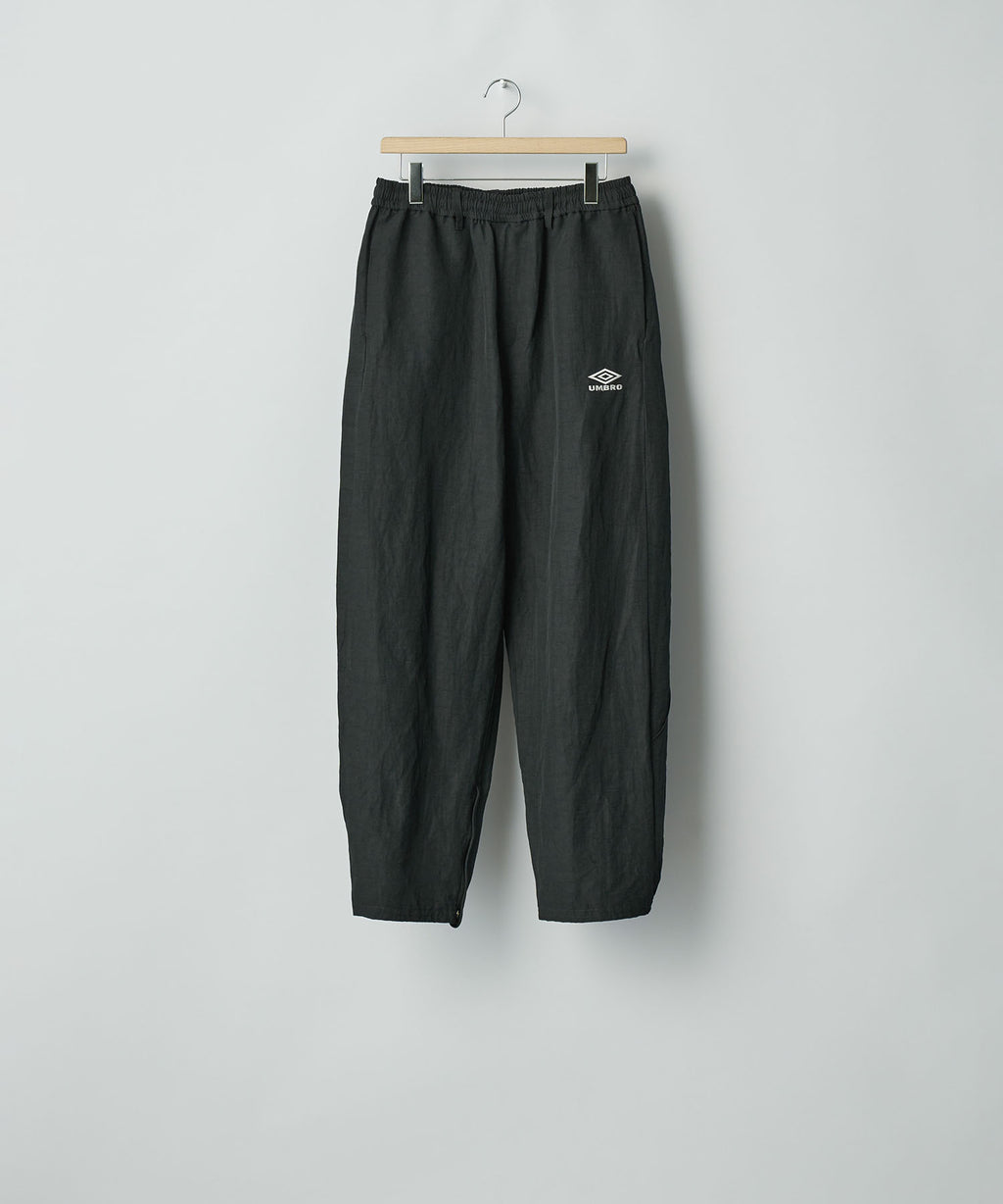 ssstein×UMBRO(シュタイン×アンブロ)のLINEN/NYLON TRACK TROUSERS - BLACKの公式通販サイトsession福岡セレクトショップ