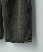 画像をギャラリービューアに読み込む, ssstein×UMBRO(シュタイン×アンブロ)のDEFORMATION WIDE DENIM JEANS - BLACKの公式通販サイトsession福岡セレクトショップ
