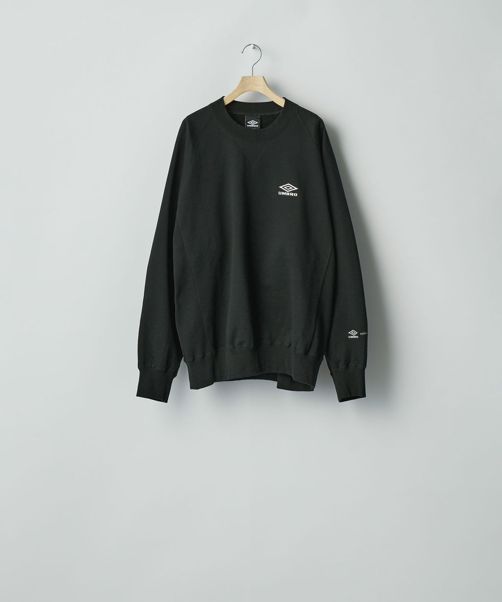 ssstein×UMBRO(シュタイン×アンブロ)のHIGH GAUGE COTTON SWEAT LS - BLACKの公式通販サイトsession福岡セレクトショップ