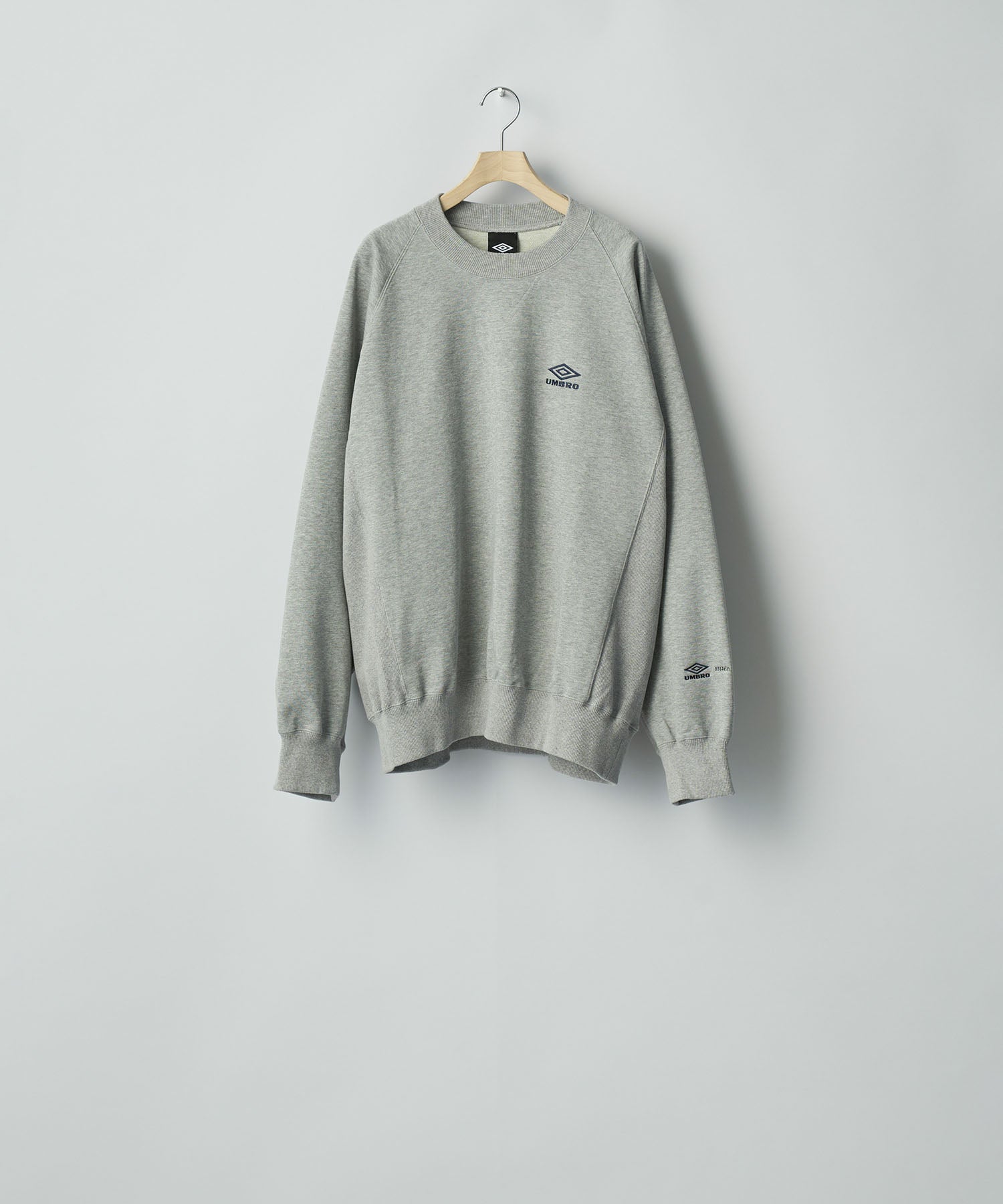 ssstein×UMBRO(シュタイン×アンブロ)のHIGH GAUGE COTTON SWEAT LS - GREYの公式通販サイトsession福岡セレクトショップ