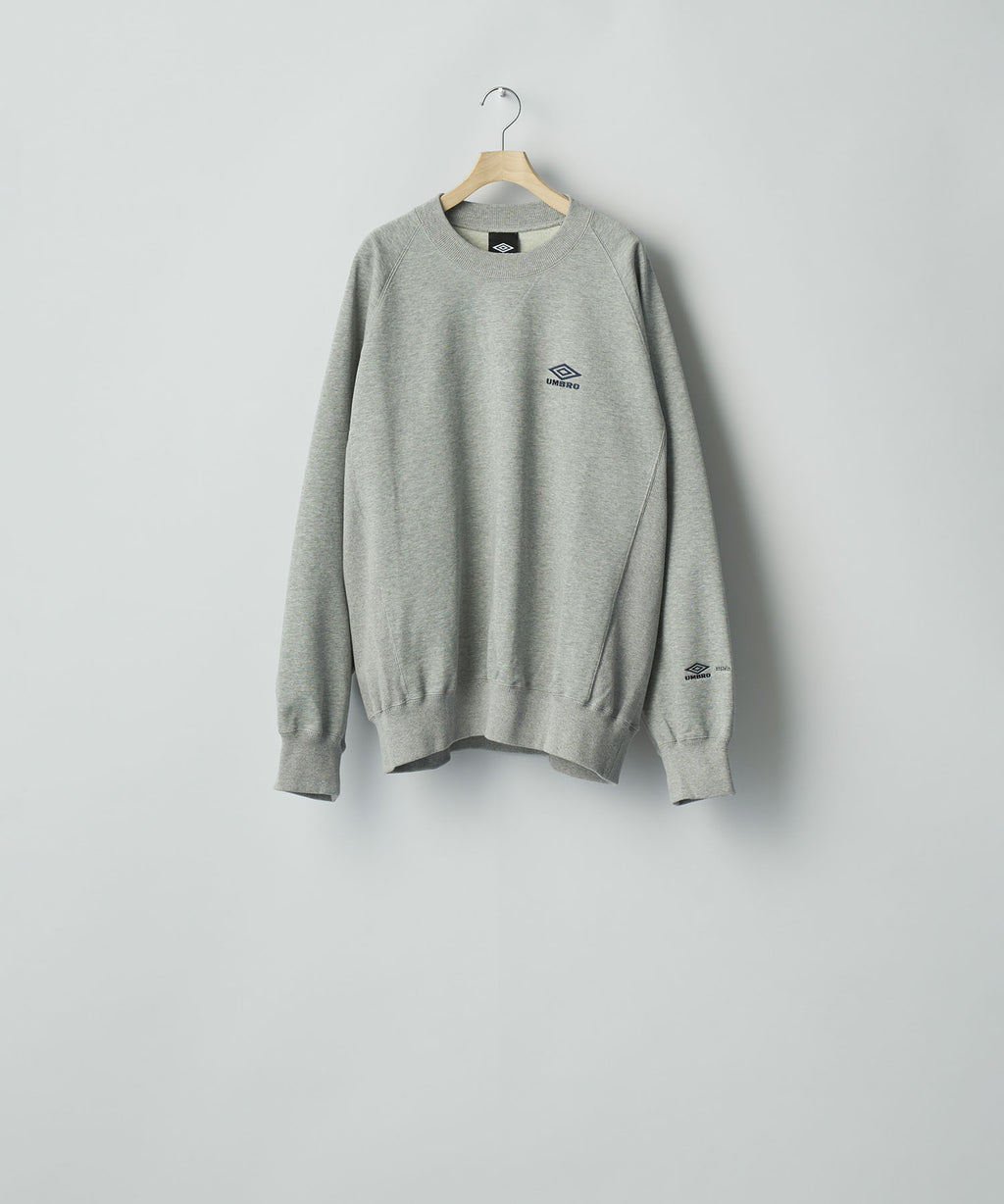 ssstein×UMBRO(シュタイン×アンブロ)のHIGH GAUGE COTTON SWEAT LS - GREYの公式通販サイトsession福岡セレクトショップ