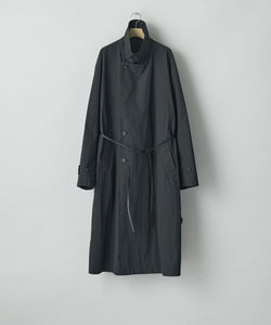 ssstein(シュタイン)のWINDPROOF NYLON DOUBLE BREASTED COAT - BLACK 公式通販サイトsession福岡セレクトショップ