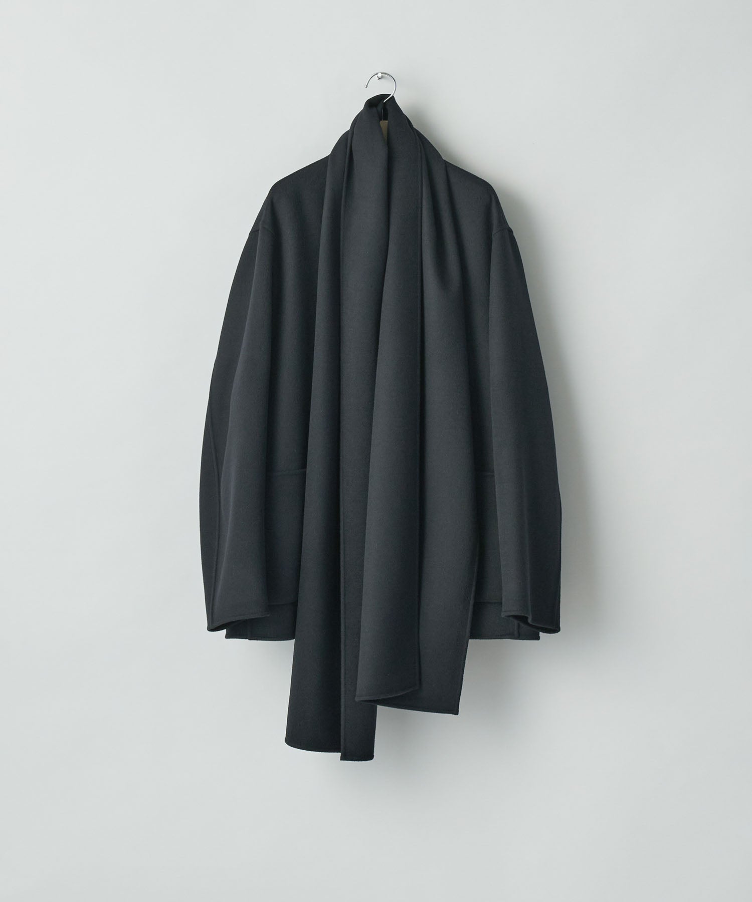 ssstein(シュタイン)のWOOL CASHMERE BEAVER REVERSIBLE STOLE JACKET -BLACKの公式通販サイトsession福岡セレクトショップ