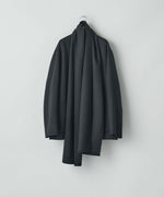 画像をギャラリービューアに読み込む, ssstein(シュタイン)のWOOL CASHMERE BEAVER REVERSIBLE STOLE JACKET -BLACKの公式通販サイトsession福岡セレクトショップ
