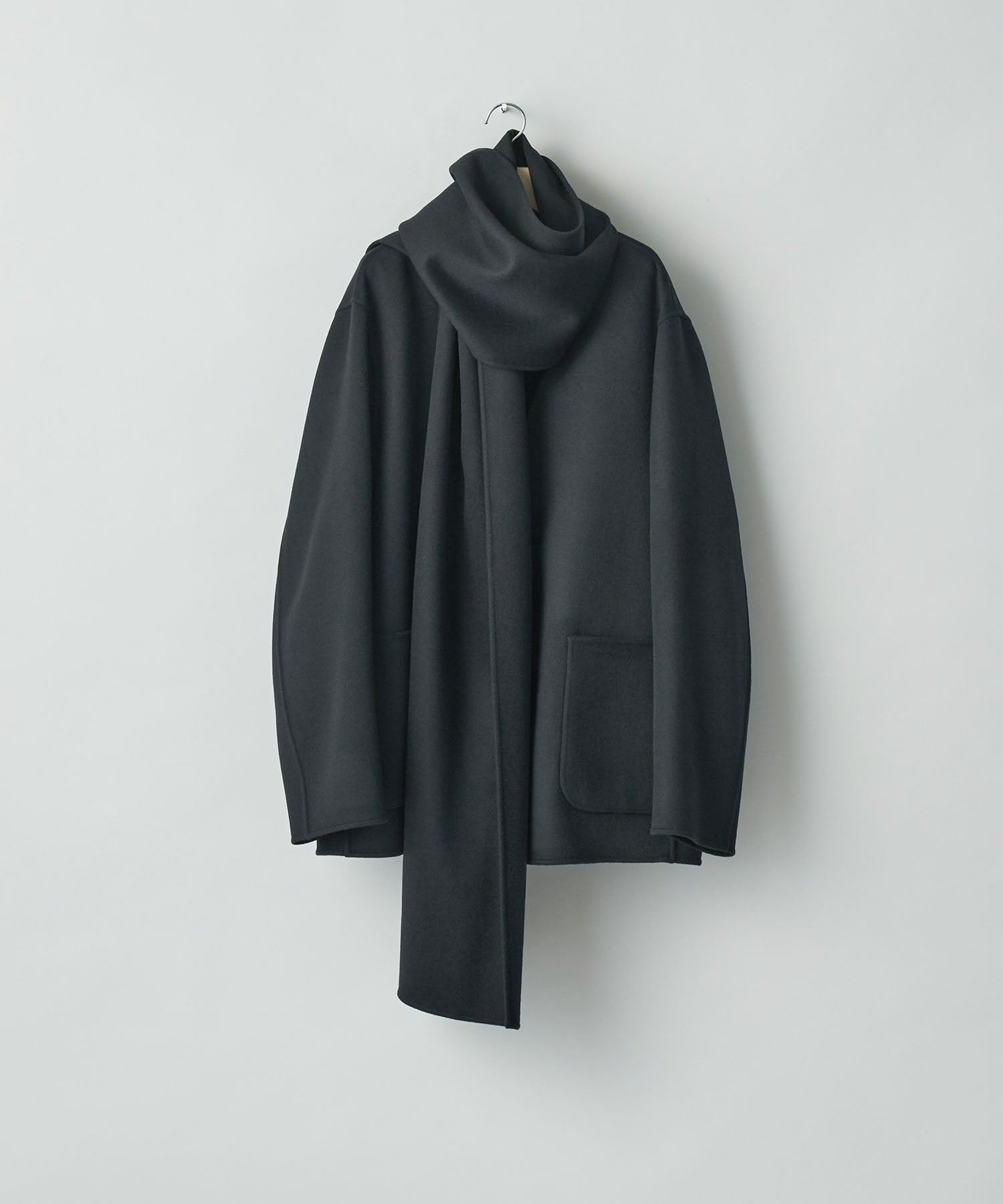 ssstein(シュタイン)のWOOL CASHMERE BEAVER REVERSIBLE STOLE JACKET -BLACKの公式通販サイトsession福岡セレクトショップ