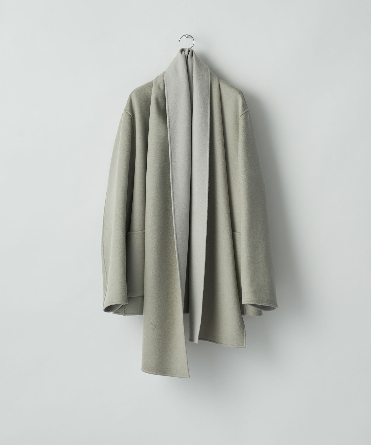 ssstein(シュタイン)のWOOL CASHMERE BEAVER REVERSIBLE STOLE JACKET - TAUPE GREYの公式通販サイトsession福岡セレクトショップ