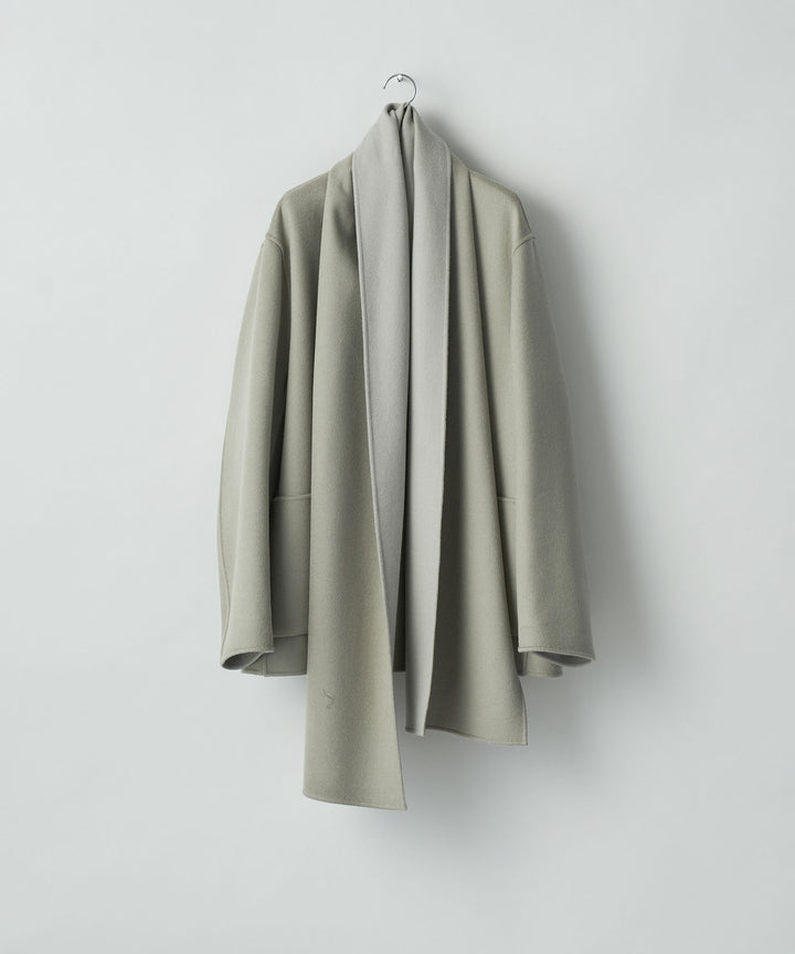 ssstein(シュタイン)のWOOL CASHMERE BEAVER REVERSIBLE STOLE JACKET - TAUPE GREYの公式通販サイトsession福岡セレクトショップ