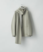 画像をギャラリービューアに読み込む, ssstein(シュタイン)のWOOL CASHMERE BEAVER REVERSIBLE STOLE JACKET - TAUPE GREYの公式通販サイトsession福岡セレクトショップ
