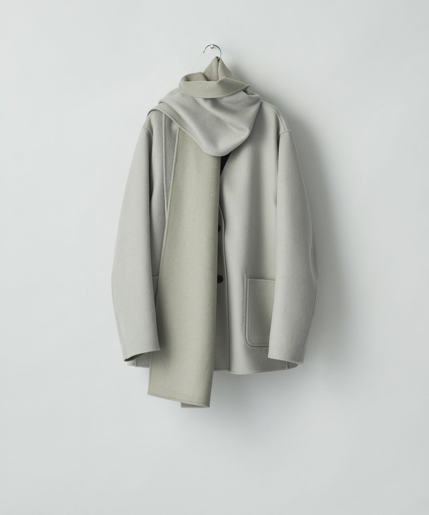 ssstein(シュタイン)のWOOL CASHMERE BEAVER REVERSIBLE STOLE JACKET - TAUPE GREYの公式通販サイトsession福岡セレクトショップ