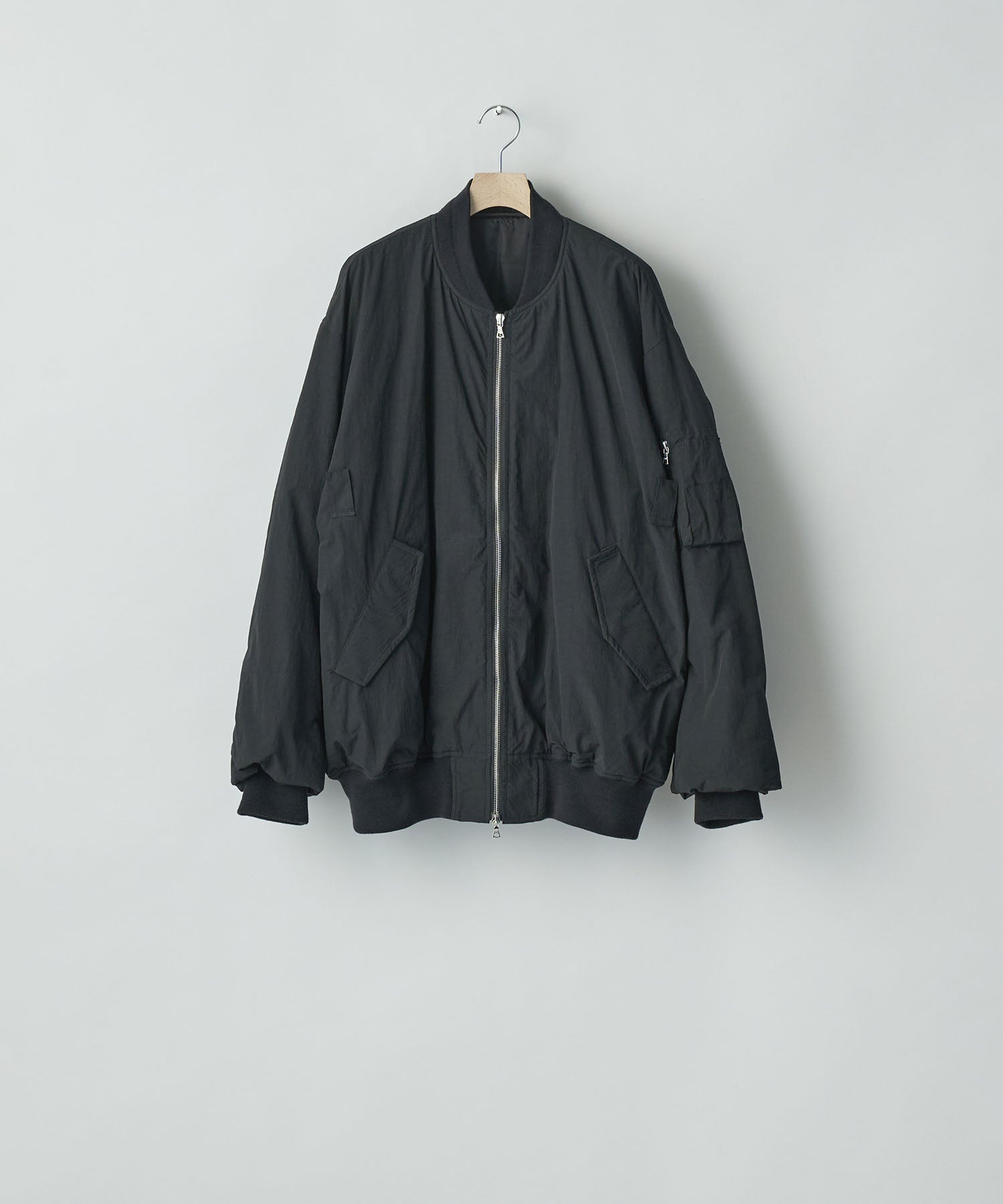 ssstein(シュタイン)のWINDPROOF NYLON OVERSIZED FLIGHT JACKET - BLACKの公式通販サイトsession福岡セレクトショップ