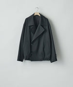 画像をギャラリービューアに読み込む, ssstein(シュタイン)のW/SI SATIN OVERSIZED DOUBLE BREAST BLOUSON - BLACKの公式通販サイトsession福岡セレクトショップ
