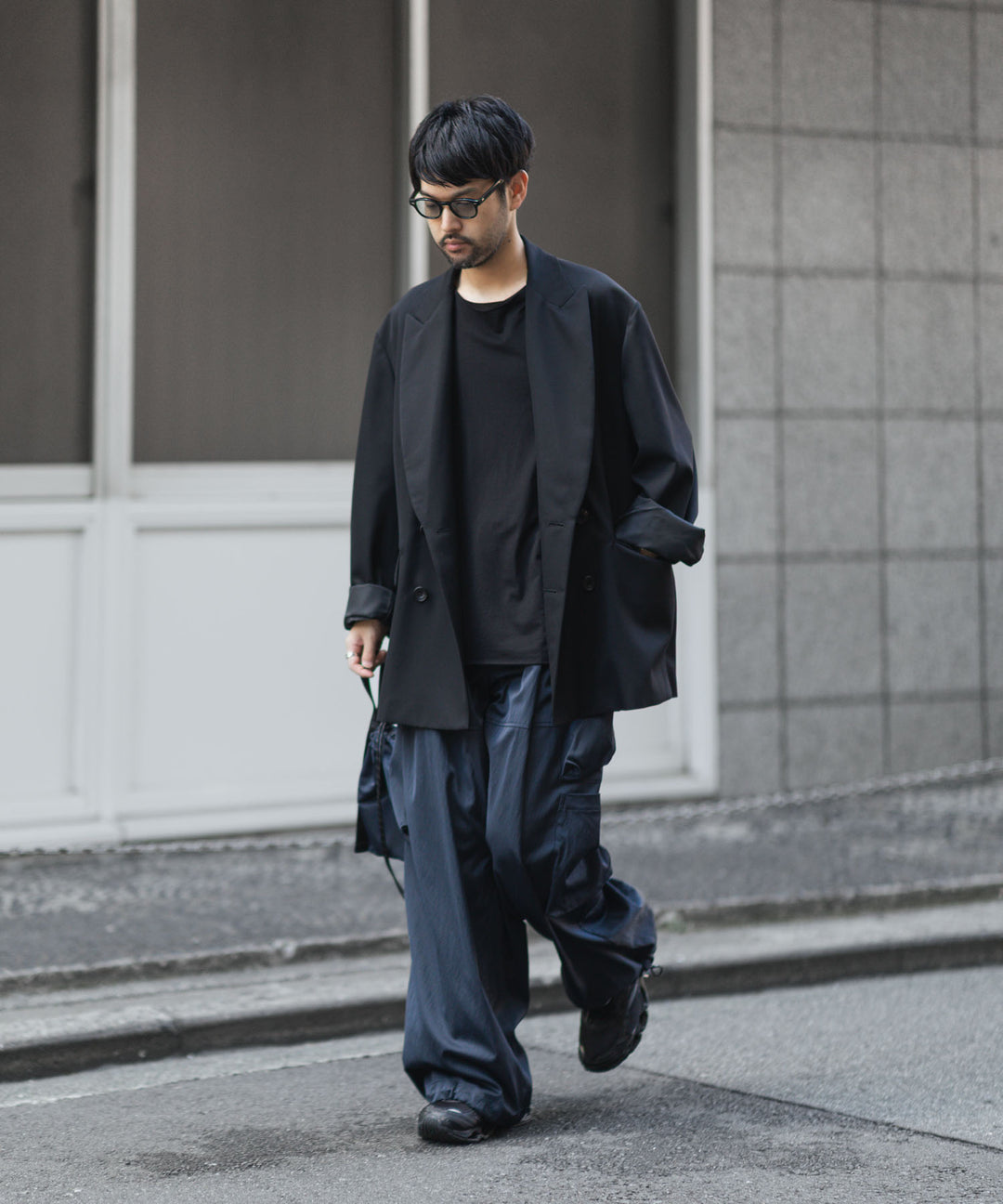 ANTHEM A-アンセムエーのSATIN MILITARY EASY PANTSのNAVY公式通販サイトsession福岡セレクトショップ 