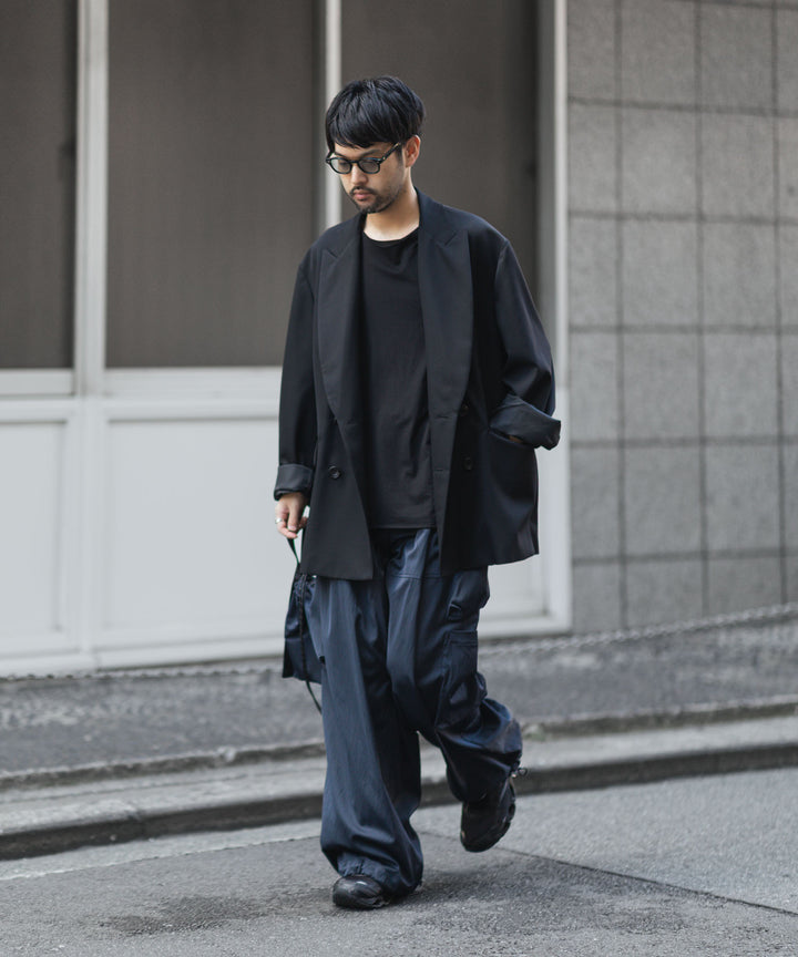 ANTHEM A-アンセムエーのSATIN MILITARY EASY PANTSのNAVY公式通販サイトsession福岡セレクトショップ 