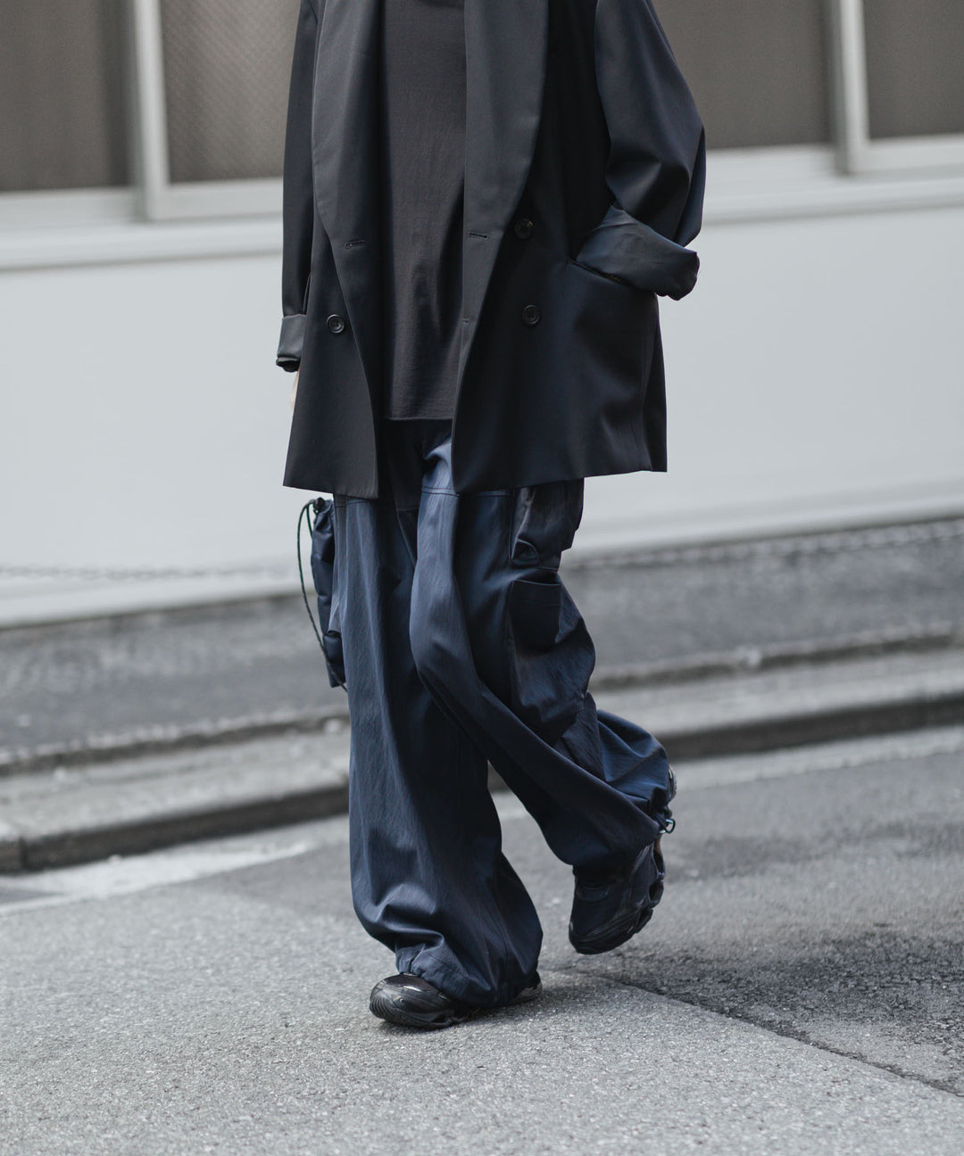 ANTHEM A-アンセムエーのSATIN MILITARY EASY PANTSのNAVY公式通販サイトsession福岡セレクトショップ 