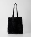 【ssstein】ACRYLIC FUR TOTE BAG - BLACK