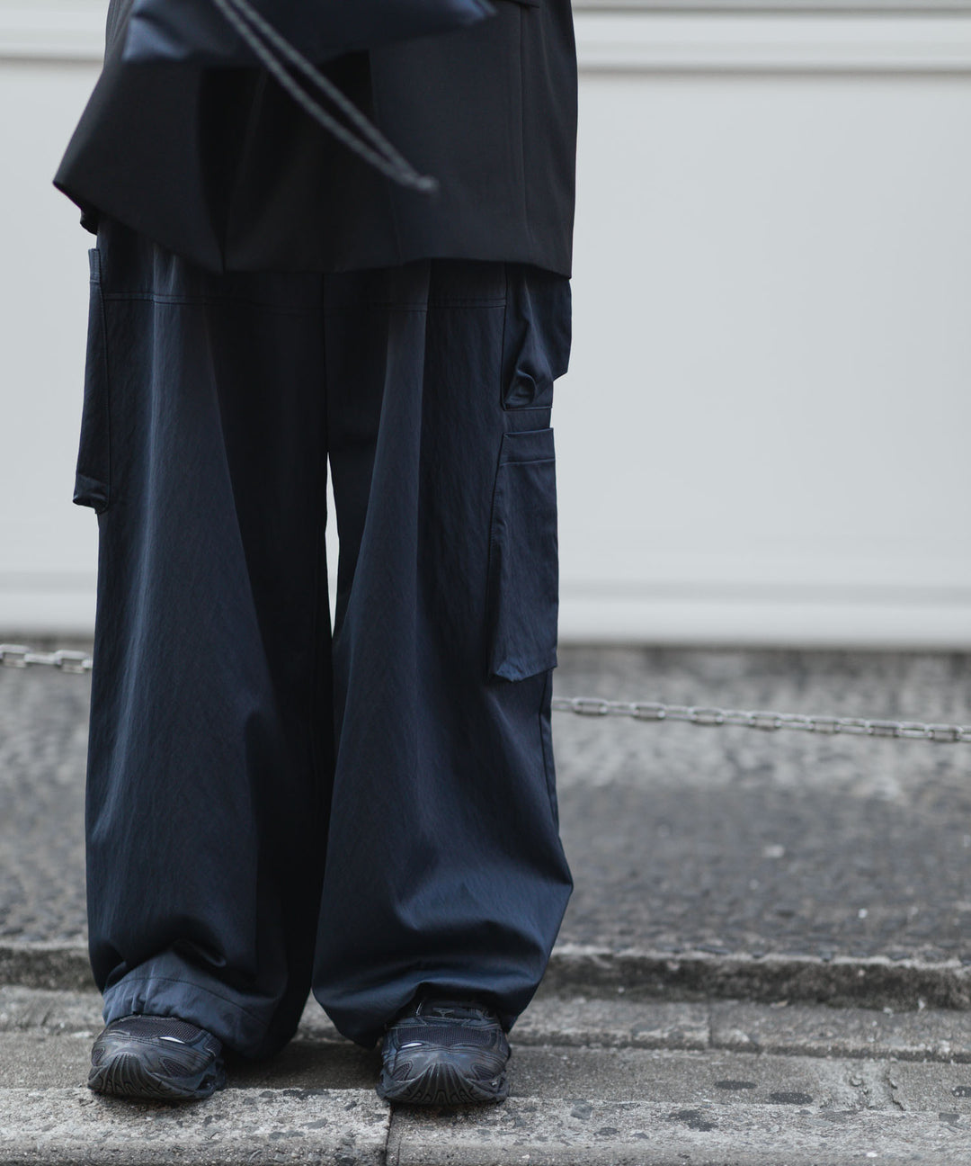 ANTHEM A-アンセムエーのSATIN MILITARY EASY PANTSのNAVY公式通販サイトsession福岡セレクトショップ 
