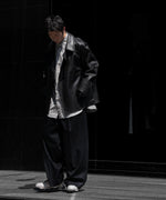 画像をギャラリービューアに読み込む, ssstein(シュタイン)の24AWコレクション BONDED LEATHER SHORT JACKET - BLACK × BLACK 公式通販サイトsession福岡セレクトショップ
