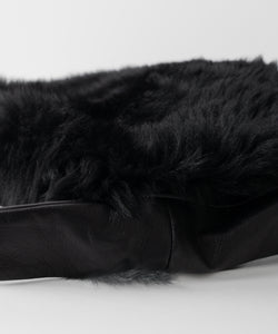 ssstein(シュタイン)の24AWコレクション SHEEP FUR FLAP SHOULDER BAG - BLACKxBLACK 公式通販サイトsession福岡セレクトショップ