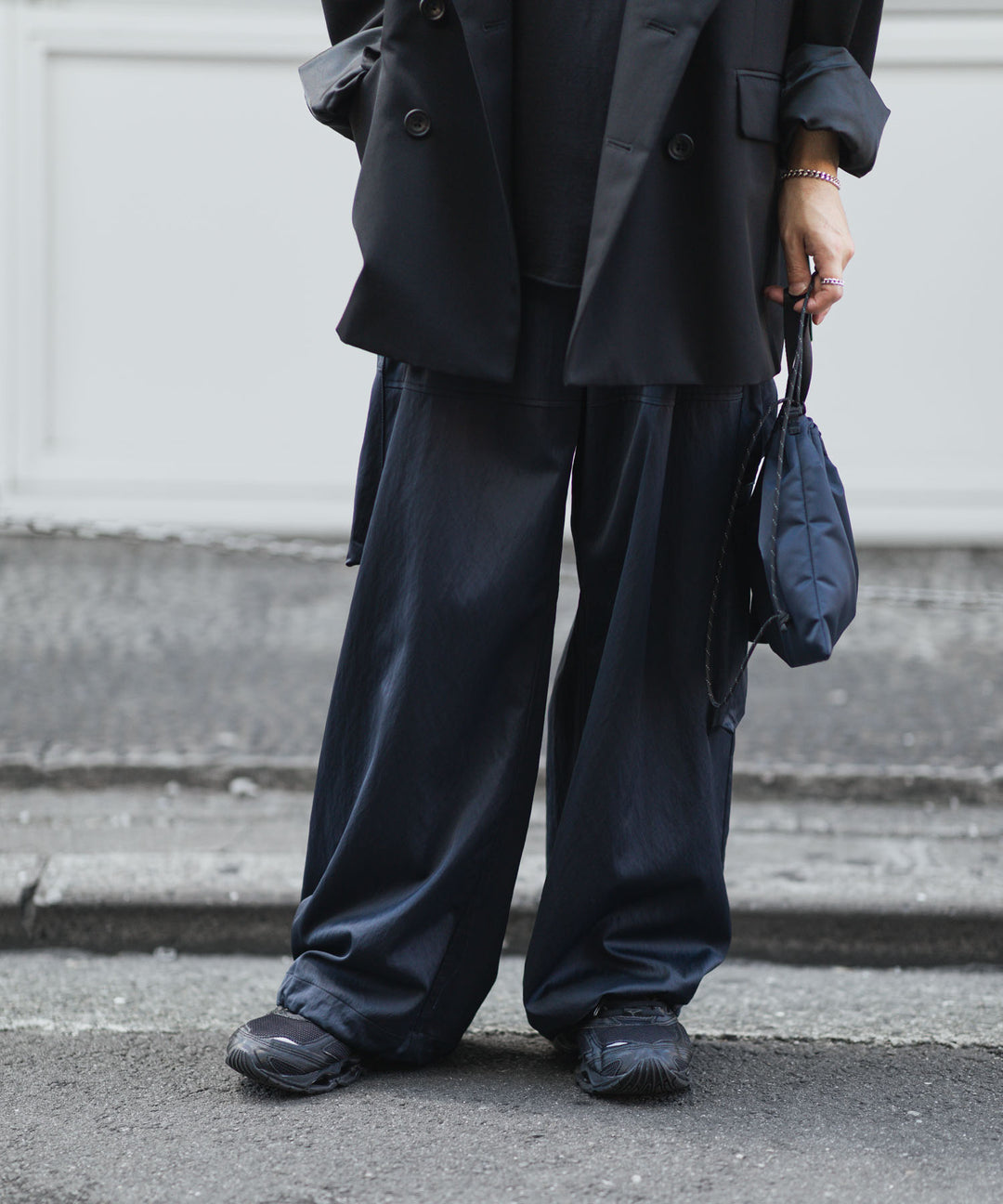 ANTHEM A-アンセムエーのSATIN MILITARY EASY PANTSのNAVY公式通販サイトsession福岡セレクトショップ 
