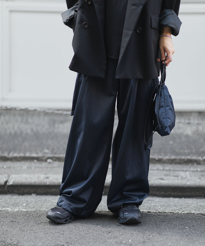 ANTHEM A-アンセムエーのSATIN MILITARY EASY PANTSのNAVY公式通販サイトsession福岡セレクトショップ 