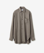 画像をギャラリービューアに読み込む, ssstein(シュタイン)のCUPRO TWILL OVERSIZED LS SHIRT - TAUPEの公式通販サイトsession福岡セレクトショップ
