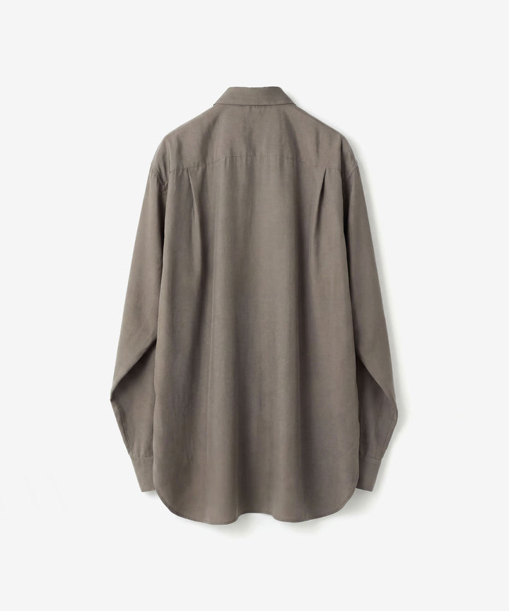 ssstein(シュタイン)のCUPRO TWILL OVERSIZED LS SHIRT - TAUPEの公式通販サイトsession福岡セレクトショップ