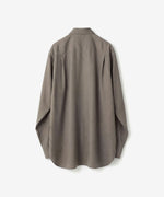 画像をギャラリービューアに読み込む, ssstein(シュタイン)のCUPRO TWILL OVERSIZED LS SHIRT - TAUPEの公式通販サイトsession福岡セレクトショップ

