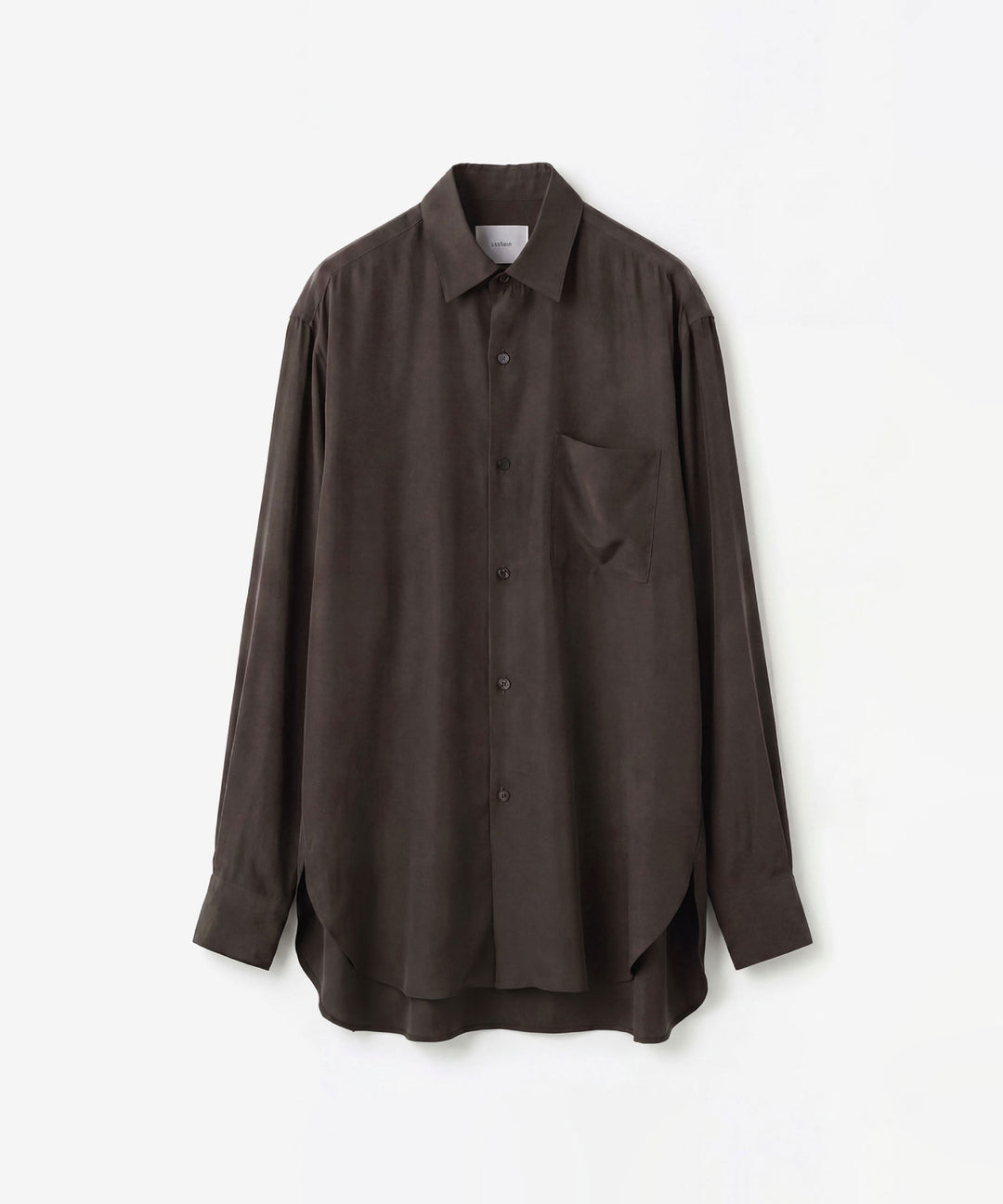 ssstein(シュタイン)のCUPRO TWILL OVERSIZED LS SHIRT - DARK BROWNの公式通販サイトsession福岡セレクトショップ