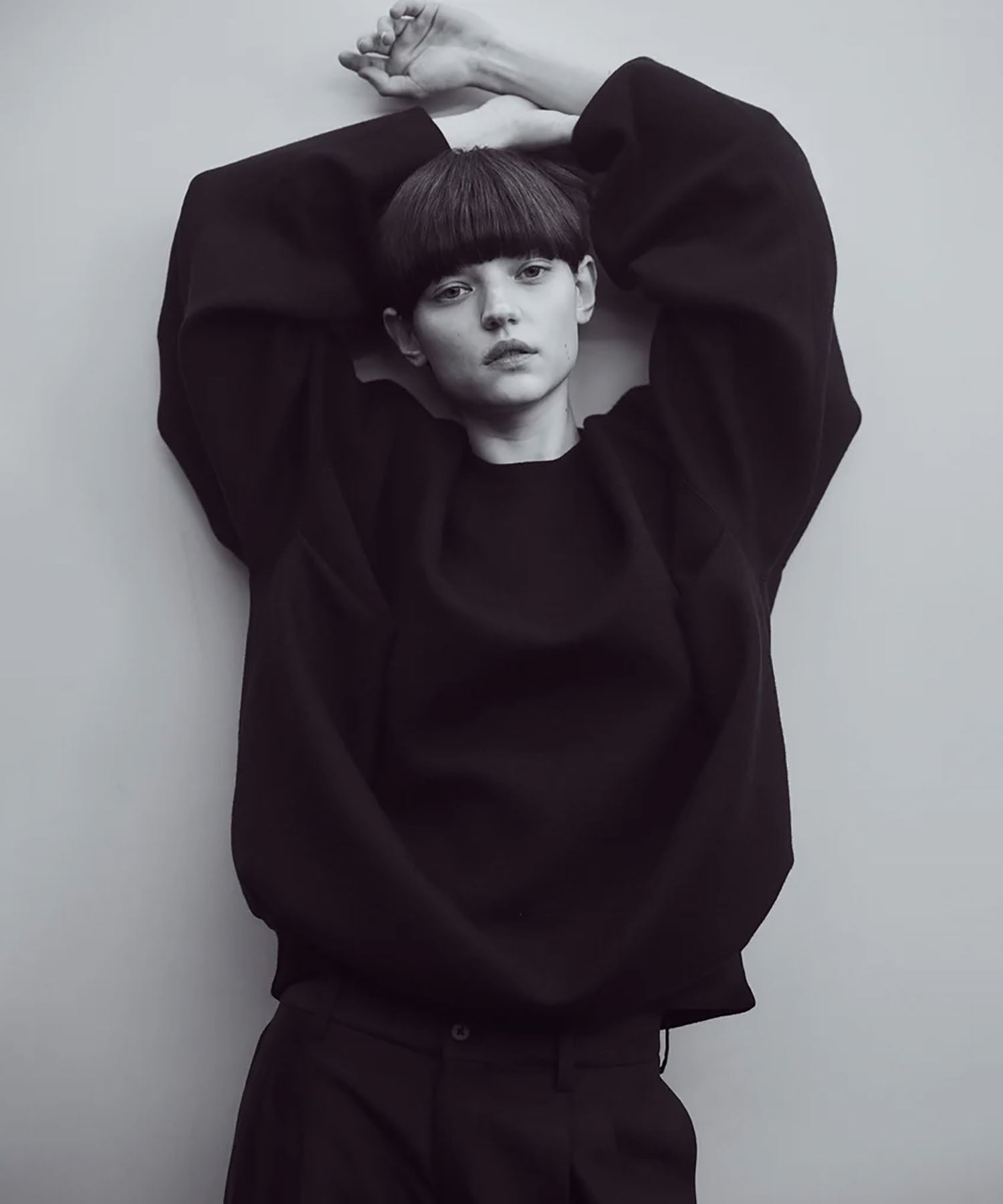 ssstein(シュタイン)のOVERSIZED DOUBLE KNIT REVERSIBLE LS - BLACK×BLACKの公式通販サイトsession福岡セレクトショップ