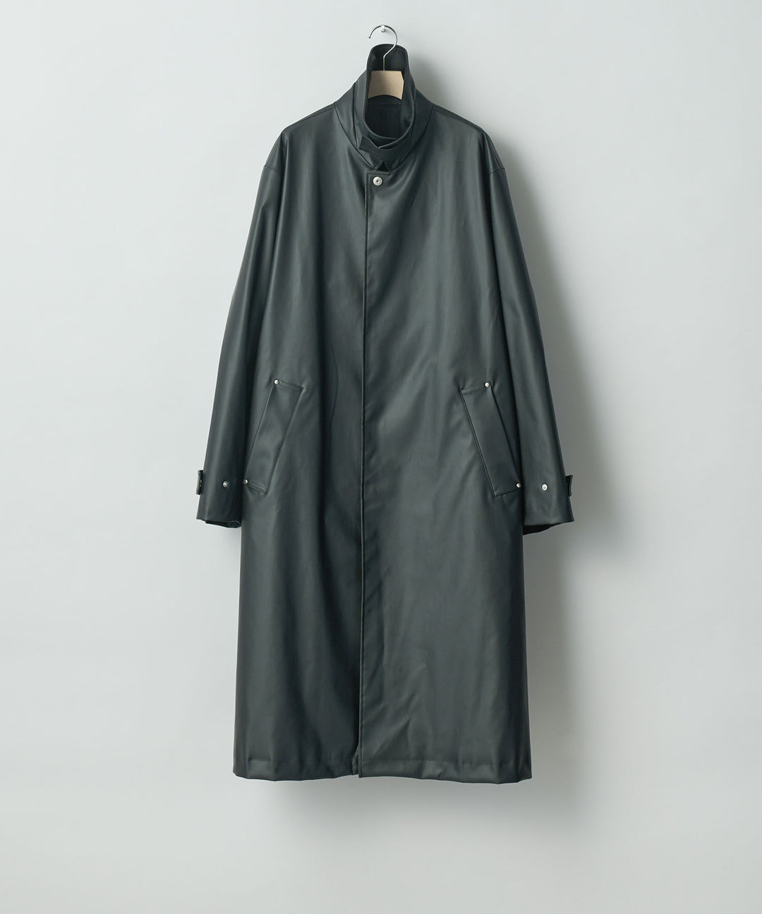 stein(シュタイン)の24SSコレクションOVERSIZED BALMACAAN COATのBLACK(COATING)