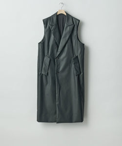 stein(シュタイン)の24SSコレクションNO SLEEVE LONG COATのBLACK (COATING)