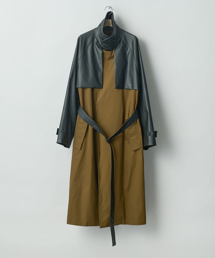 stein(シュタイン)の24SSコレクションCONTRAST SINGLE BREASTED WIDE LAPELS COATのCAMEL