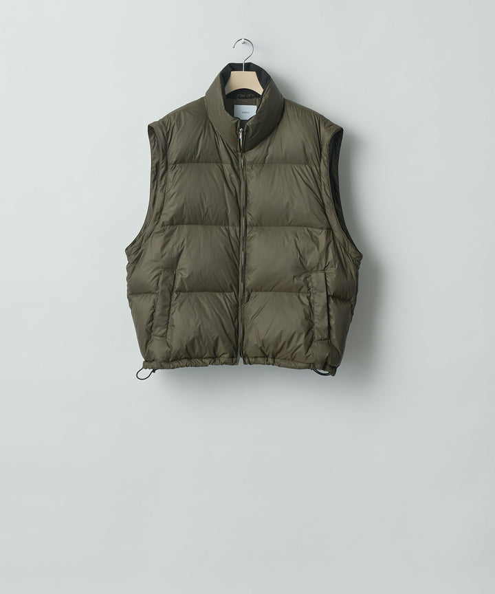 stein(シュタイン)の24SSコレクションDETACHABLE SLEEVES CROPPED DOWN JACKETのMILITARY KHAKI sessionセッション福岡セレクトショップ 公式通販サイト