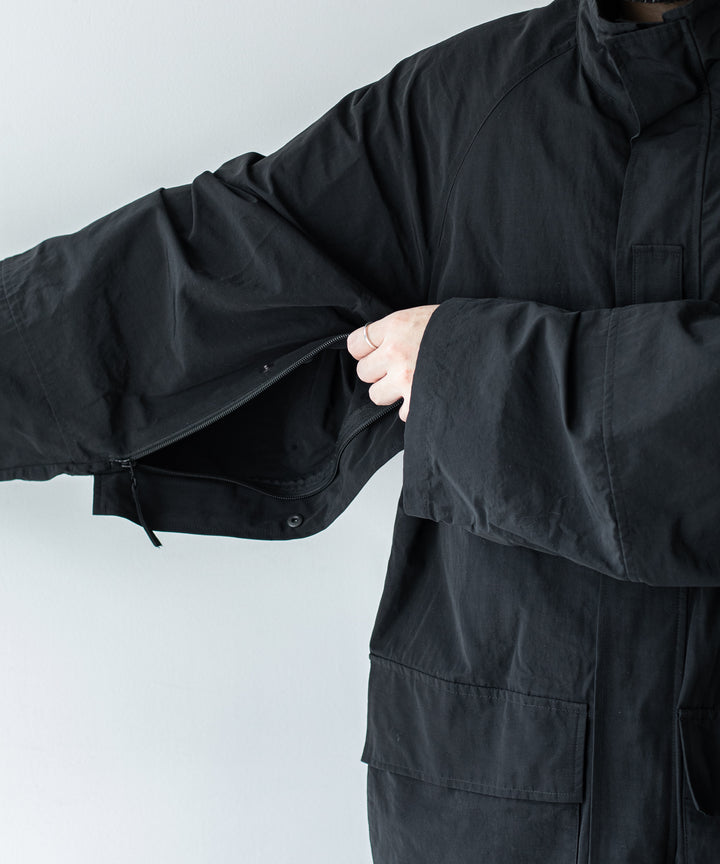 stein(シュタイン)の23AWコレクションREVERSIBLE MILITARY JACKETのBLACK