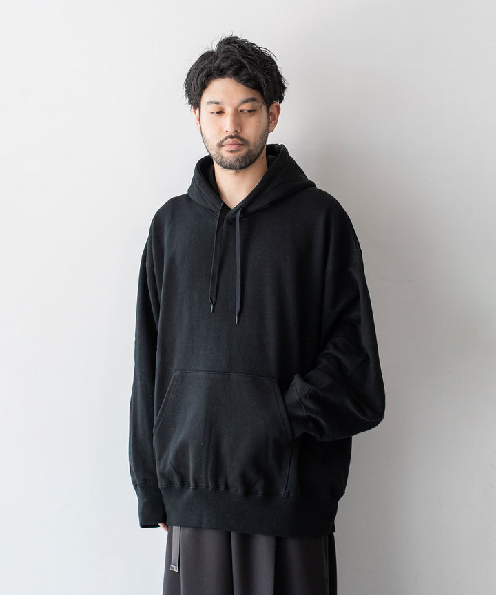 stein(シュタイン)の23AWコレクションOVERSIZED UNTWISTED YARN SWEAT HOOD LSのBLACK