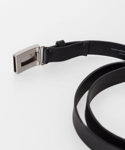 ssstein(シュタイン)の24AWコレクション LEATHER BELT (PLAIN BUCKLE) - BLACK 公式通販サイトsession福岡セレクトショップ