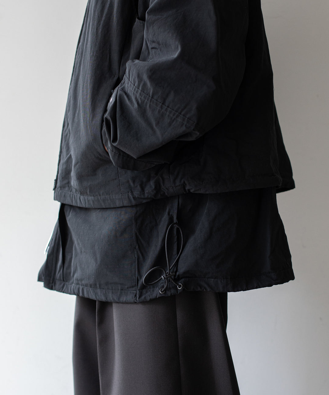 stein(シュタイン)の23AWコレクションREVERSIBLE MILITARY JACKETのBLACK