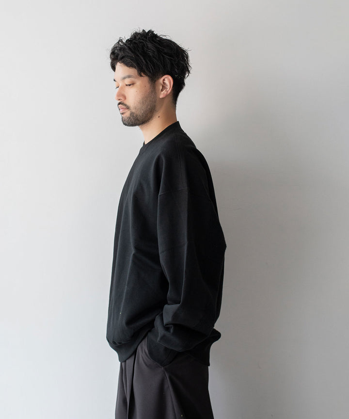 stein(シュタイン)の23AWコレクションOVERSIZED UNTWISTED YARN SWEAT LS のBLACK